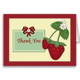 Strawberry Thank You Cards