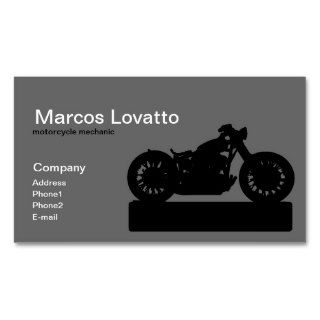 motorcycle mechanic business card template