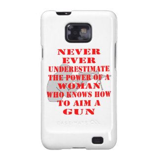 Never Underestimate The Power Of A Woman Who Knows Galaxy S2 Cover