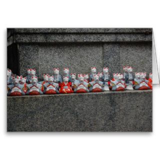 Parade of Foxes Greeting Card