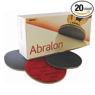Mirka Abralon 8A 241 360 6" Sanding Discs BOX of 20 NEW Hook And Loop Discs