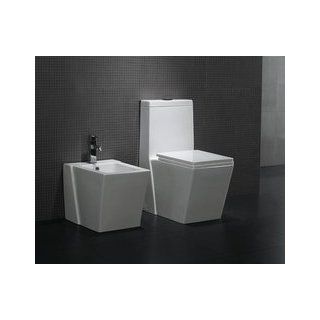 Medio Modern One Piece Dual Flush Bathroom Toilet 28.3"   Plumbing Equipment  