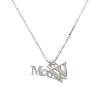Large ''Mother'' Initial W Charm Necklace Pendant Necklaces Jewelry