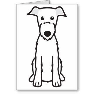 Scottish Deerhound Dog Cartoon Greeting Cards