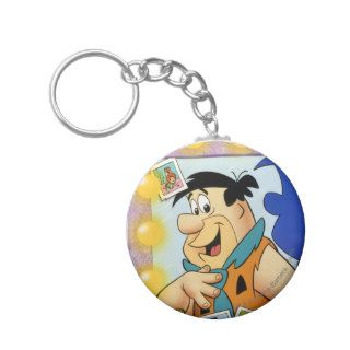 Fred Flintstone Look In Mirror Keychains