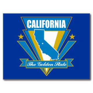 California State/Nickname Postcard