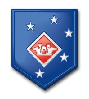 US Marine Aviation Engineer Battalion Decal Sticker 5.5" Automotive