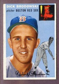 1954 Topps #221 Dick Brodowski Red Sox EX 220774 Kit Young Cards at 's Sports Collectibles Store