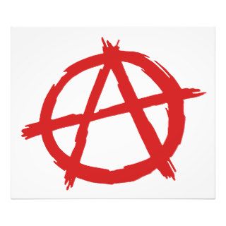 Red Anarchist A Symbol Anarchy Logo Photograph