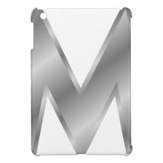 Silver Effect Letter M iPad Mini Cases