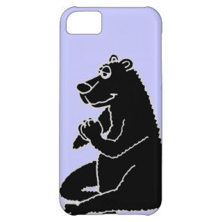 XX  Funny Black Bear doing Yoga Case For iPhone 5C