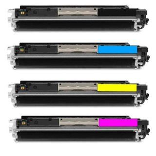 ShopAt247 Compatible Toner Cartridge Replacement for HP CE310A CE311A CE312A CE313A (1 Black, 1 Cyan, 1 Yellow, 1 Magenta, 4 Pack) Electronics