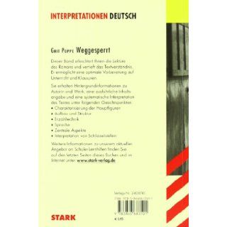 Weggesperrt. Interpretationshilfe Deutsch Grit Poppe 9783866683501 Books