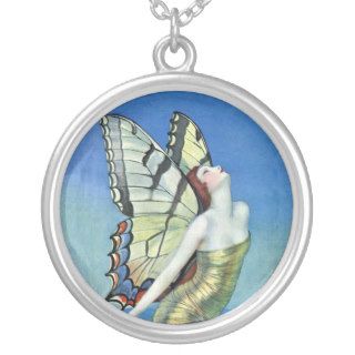 Monarch Butterfly Red Hair Vintage Fairy Jewelry
