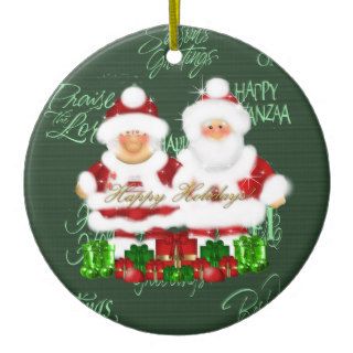 Mr. And Mrs. Claus ornament