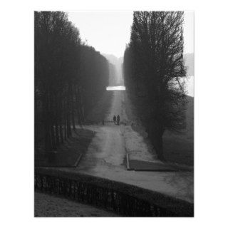 Black & White Gardens of Versailles Personalized Invitation