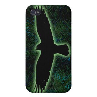 Green raven iPhone 4/4S covers