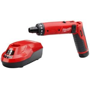 Milwaukee M4 4 Volt Lithium Ion 1/4 in. Cordless Hex Screwdriver 1 Battery Kit 2101 21