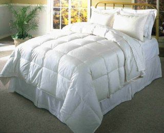 Blue Ridge Home 921163 Down Comforter, 233 Thread Count, Full/Queen, Checkered, White  