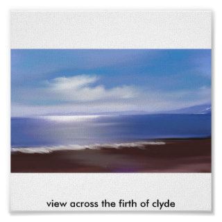 across the firthof clyde, view across the firthprint