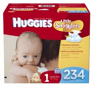 Huggies Little Snugglers Diapers Economy Plus, Size 1, 234 Count Health & Personal Care