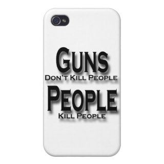 Guns Don't Kill People Kill People black iPhone 4/4S Case