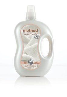 method squeaky green Laundry Detergent, HEC, Free and Clear, 64 Ounce Bottles (Case of 4) (256 Ounces Total) Health & Personal Care