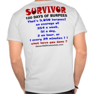 Burpee Challenge Double Sided Shirt