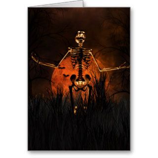 Halloween, Scary Skeleton Greeting Cards