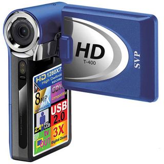 SVP T400 Blue 1280x720p HD Camcorder SVP Digital Camcorders