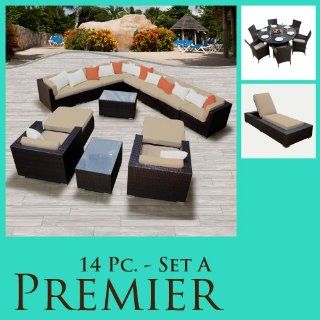 Premier 22 Piece Outdoor Wicker Patio Furniture Set 14ap60k  Outdoor And Patio Furniture Sets  Patio, Lawn & Garden