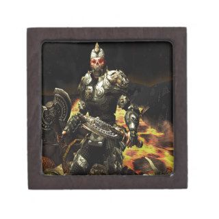 Abstract Horror Death Comes Armour Premium Jewelry Box