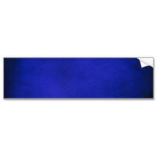 Royal Blue & Black Background Bumper Sticker