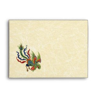 Chinese Wealthy Peacock Tattoo Envelopes