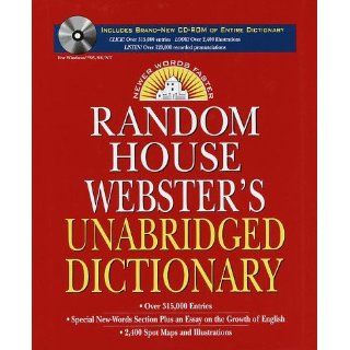 Random House Webster's Unabridged Dictionary and CD ROM Version 3.0 (9780375403835) Random House Inc. Books