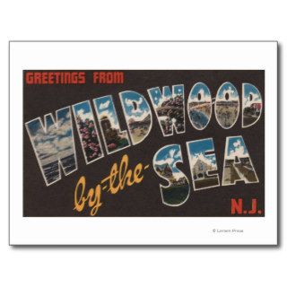 Wildwood by the Sea, New Jersey 3 Postcards