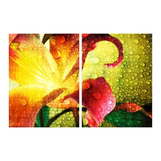 Alexis Bueno 'Tropical Hibiscus' Canvas Wall Art (2 pieces) Ready2hangart Canvas