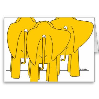 Happy Elephants Greeting Card