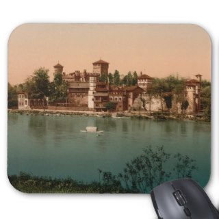 Medieval Castle and Market Town, Turin, Italy Mousepad