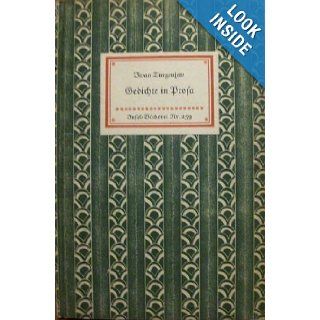Gedichte in Prosa (Nr. 259) I. Turgenjew (Turgenev) Books