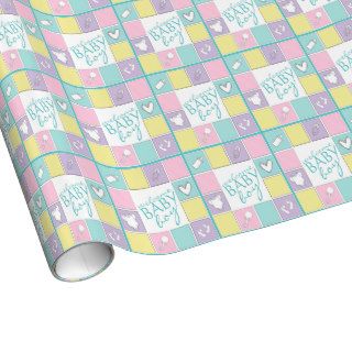Welcome Baby Boy Colorful Gift Wrap Paper