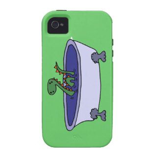 Funny Loch Ness Monster in Bathtub Vibe iPhone 4 Cases
