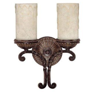 Capital Lighting 1592WB 261 Wall Sconce with Rust Scavo Glass Shades, Weather Brown Finish   Lighting Fixtures  
