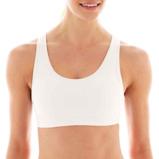 Xersion Medium Support Removable Cup Sports Bra, White