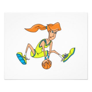 woman girl female basketball player graphic design flyer