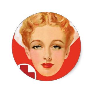 Vintage Nurse Sticker
