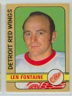 1972 73 OPC Hockey 244 Len Fontaine Red Wings Excellent to Mint Sports Collectibles
