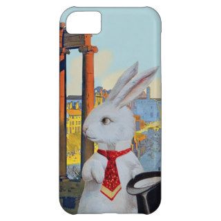 White Rabbit in Rome   Cute Vintage iphone Case iPhone 5C Cases