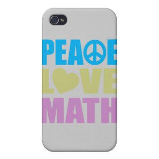 Peace Love Math iPhone 4 Case