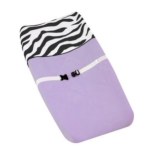 Sweet JoJo Designs Purple Funky Zebra Changing Pad Cover Sweet Jojo Designs Changing Pads